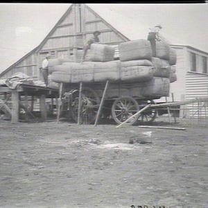 Loading wool at Inverell Station