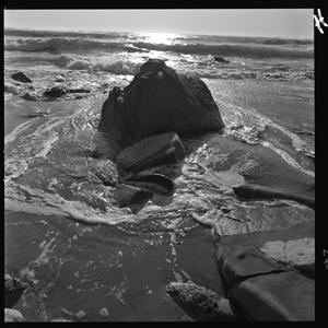 File 04: Rocks and surf, Newport, 1960s [1982] / photog...