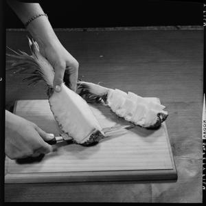 Cookery: preparations for salad making, 30 November 196...