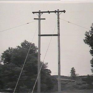 Power lines laid by Electricity Commission