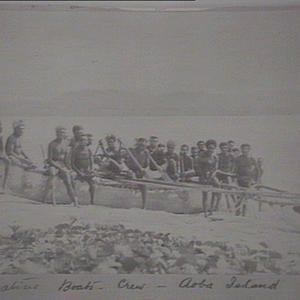 Native boats & crew, Aoba Island