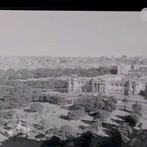 State Library and Botanic Gardens from the roof of `The Astor'
