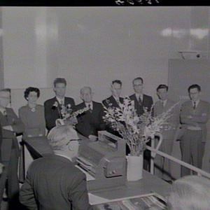 Opening of staff canteen: Dept. of Public Works, Bridge...
