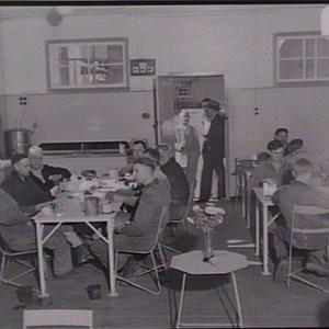 Miners in canteen