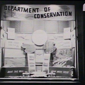 Soil Conservation window display at Govt. Printing Offi...