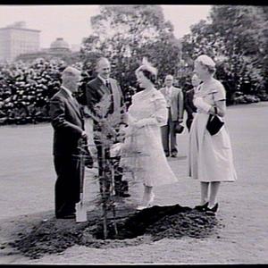 Tree planting by Her Majesty, the Queen Mother