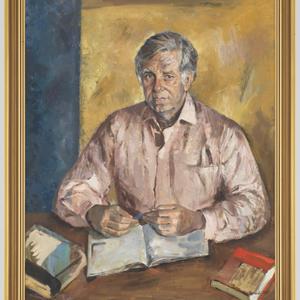[Portrait of Morris West], 1985 / oil painting by Judy ...