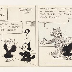 Felix the Cat cartoon strips / drawn by Pat Sullivan, c...