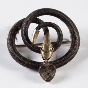 Brooch made from hair of Henry Gilbert Smith