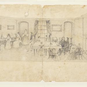 [Hawkins family drawing room, ca. 1830]