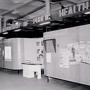 Exhibits at 1966 National Health Week Exhibition, Sydney Town Hall