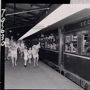Foster parents greeting children at Central Railway aft...