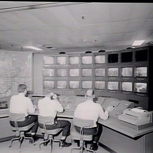 New set of TV screens, Brisbane St. Control Centre