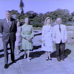 Visit of King Hussein of Jordan