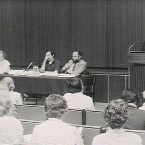 Conference on aged care at AMP theatre