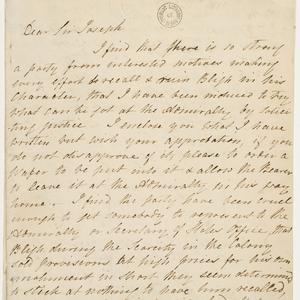 Series 42.03: Letter received by Banks from Elizabeth B...