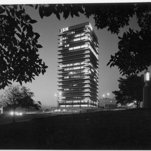 File 01: IBM and Caltex by night, 10 May '63 / photogra...