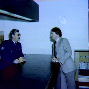 'Parole officer at work' exhibition picture