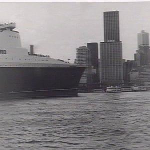 Arrival of the Q.E. 2 and the Concorde in Sydney