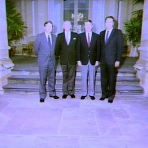 Outgoing NSW government, with retiring Premier (Mr Wran...