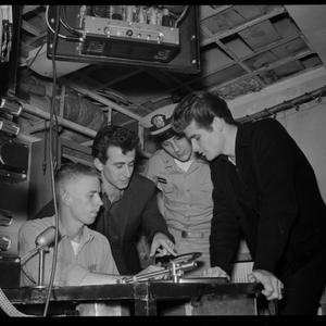 USS Coral Sea; television system; d'crew brothers, May ...
