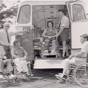 New paraplegic bus, Lidcombe Hospital