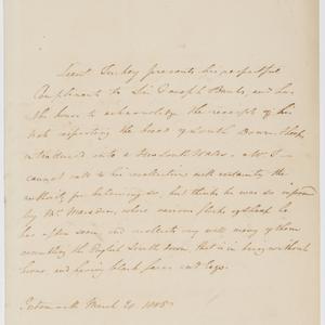 Series 23.40: Letter received by Banks from James Kings...