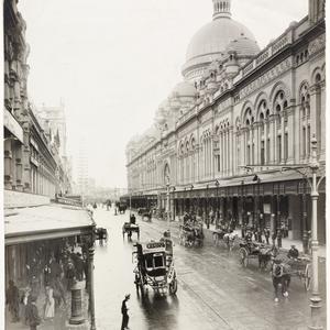 [George Street looking south and the Queen Victoria Mar...