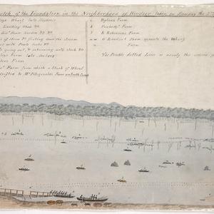 Sketch of the Inundation in the Neighborhood of Windsor taken on Sunday the 2nd of June 1816