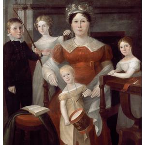 [Ann Piper and her children, ca. 1826 / oil painting by...