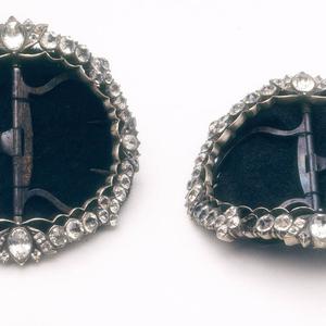 Shoe buckles from family of James Cook, for court wear