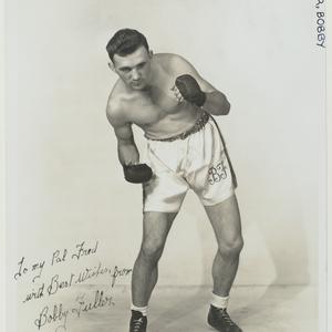 Item 10: Bobby Fuller, boxer - portrait, between 1939-1...