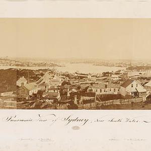 Panoramic view of Sydney, New South Wales, before 1865 ...