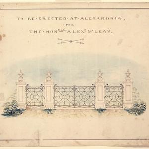 Plans for Elizabeth Bay House gates, 1833 / drawing by ...