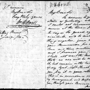 William Hilton Hovell papers, 1815-1860, with associate...