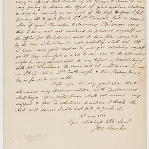 Series 30.18: Copy of a letter received by William Kent...