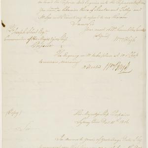 Series 41.08: Copy of a letter received by William Blig...