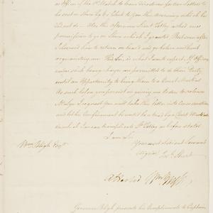 Series 41.22: Copy of a letter received by Joseph Short...