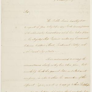 Series 41.30: Copy of a letter received by William Mars...