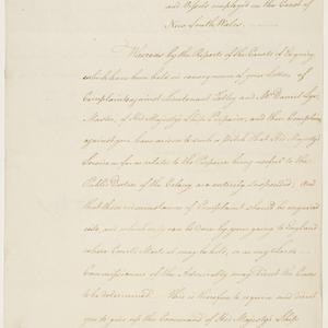 Series 41.32: Copy of an order issued by William Bligh ...