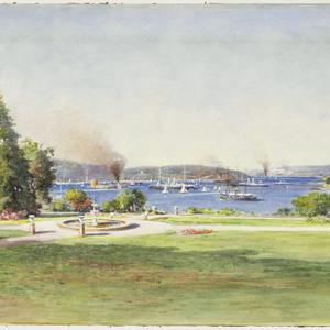Sydney Harbour, 1900 / drawn by William Lister Lister