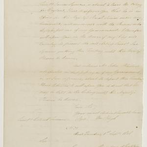 Series 40.129: 'Copies of Letters between Governor Blig...