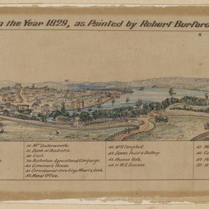 Panorama of Sydney, N.S.W., in the year 1829 as painted...