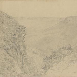 View above the Wetherbord fall, blau Montans [i.e. Weat...