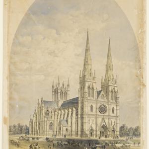 St. Mary's Cathedral Sydney N. S. W., 1866 / drawn by W...