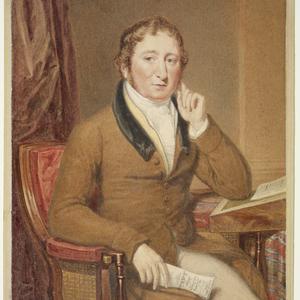 John Thomas Bigge, 1819 / watercolour portrait by Thoma...
