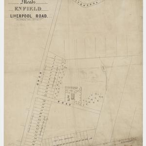 Meads, Enfield, Liverpool Road [cartographic material] / Allan & Wigley, lithog. 23 Bridge St.