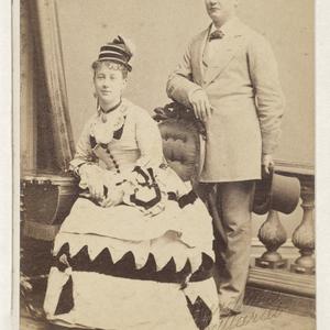 Maggie Moore and J. C. Williamson, ca. 1874 / photograp...