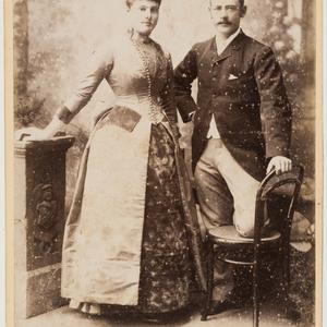 Richard and Elizabeth Geeves of Geeveston, 1880's / pho...