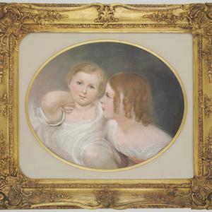 [Portrait of children Stanley and Edith Spark, ca. 1849...